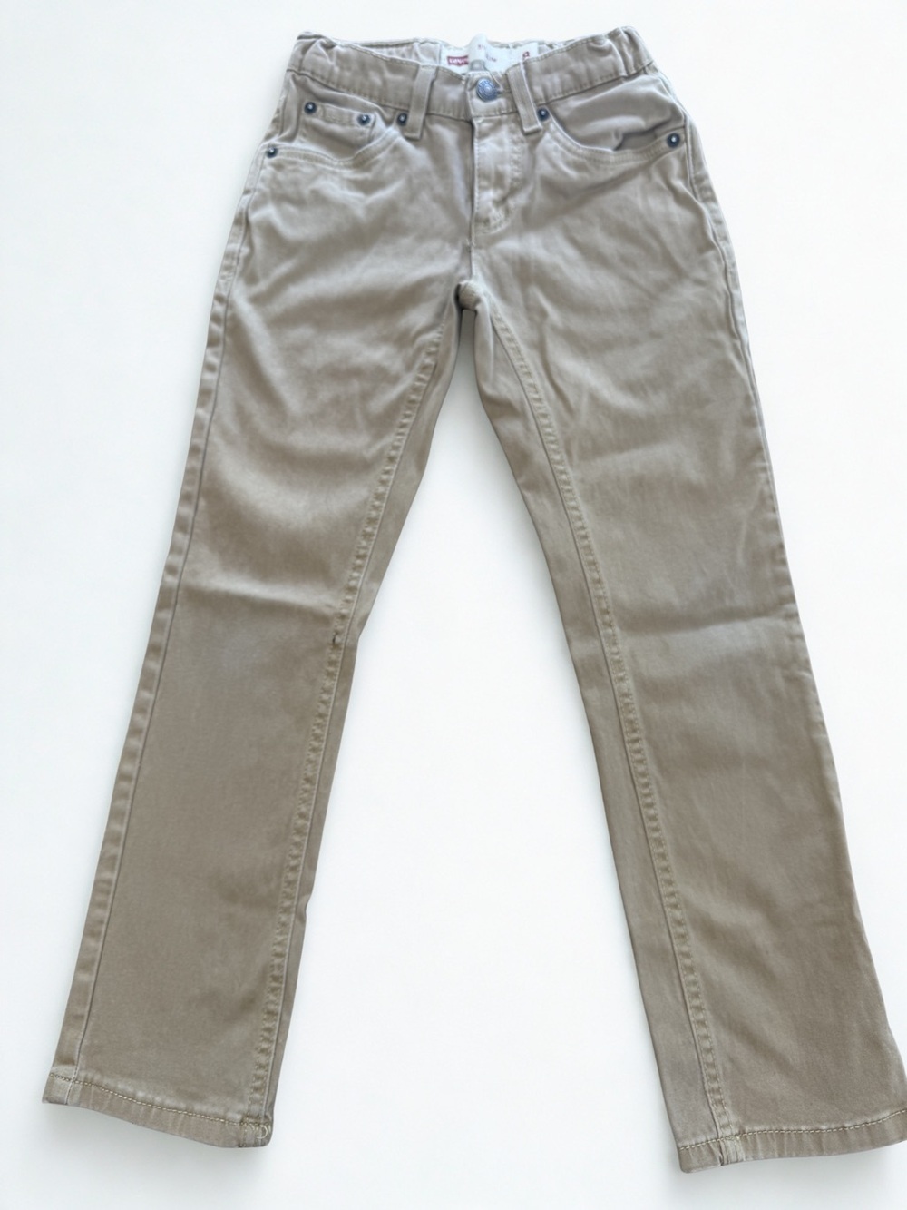 Levi’s 511 Slim Boys Khaki Jeans | Tan Straight Leg Casual Everyday Pants